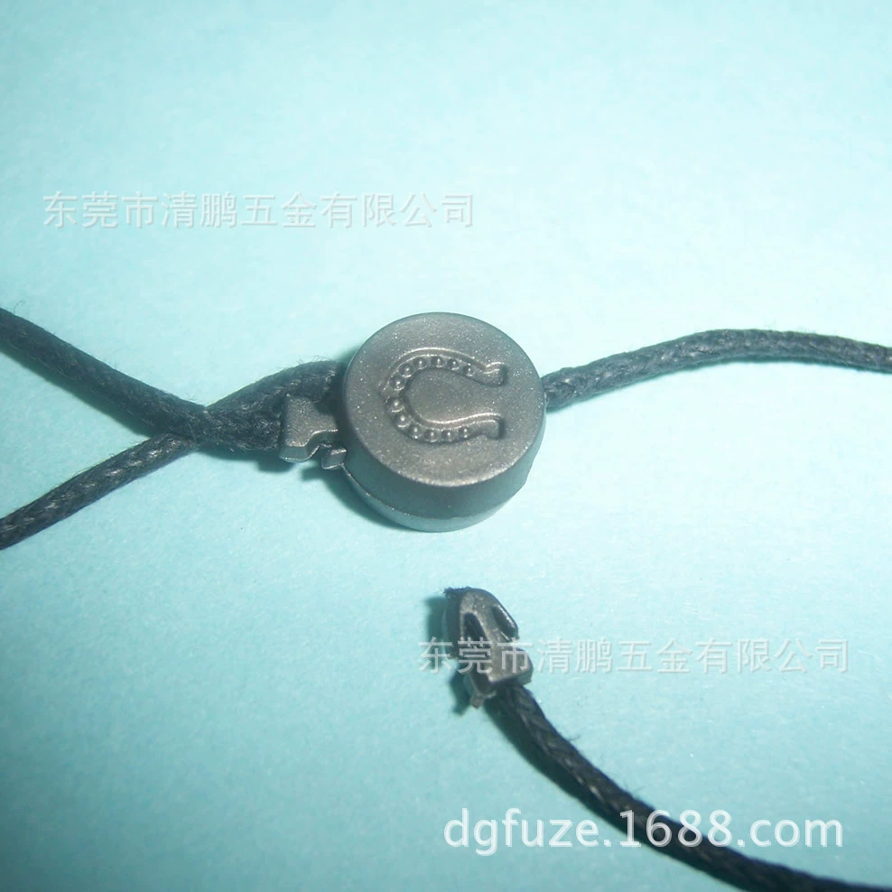 Round metal alloy hanging beads, clothing two-in-one hardware hanging beads, high quality and low price