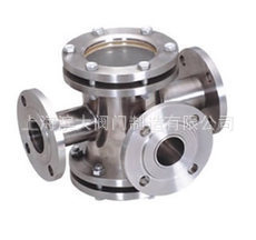 上海滨大阀门HGS07-115-121 不锈钢三通视镜 三通视镜 法兰视镜