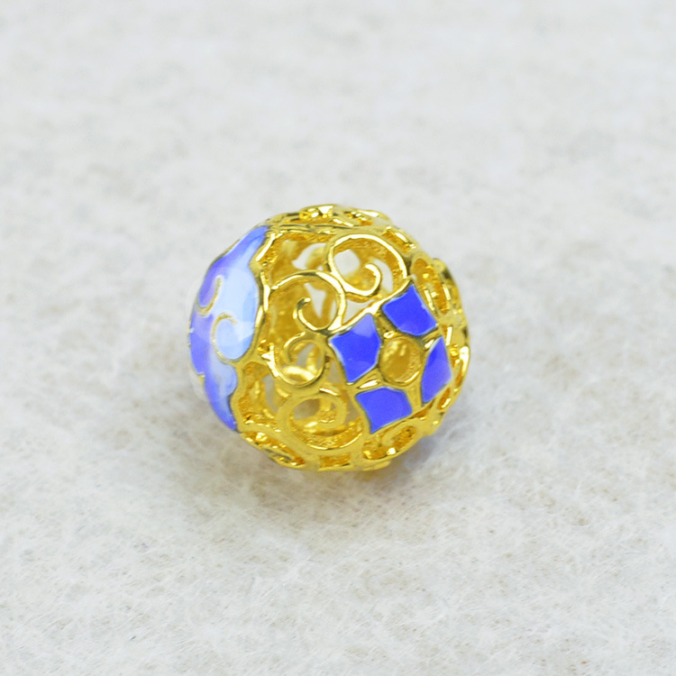 437021 B款 烧蓝饰品配件 烧蓝小商品散珠