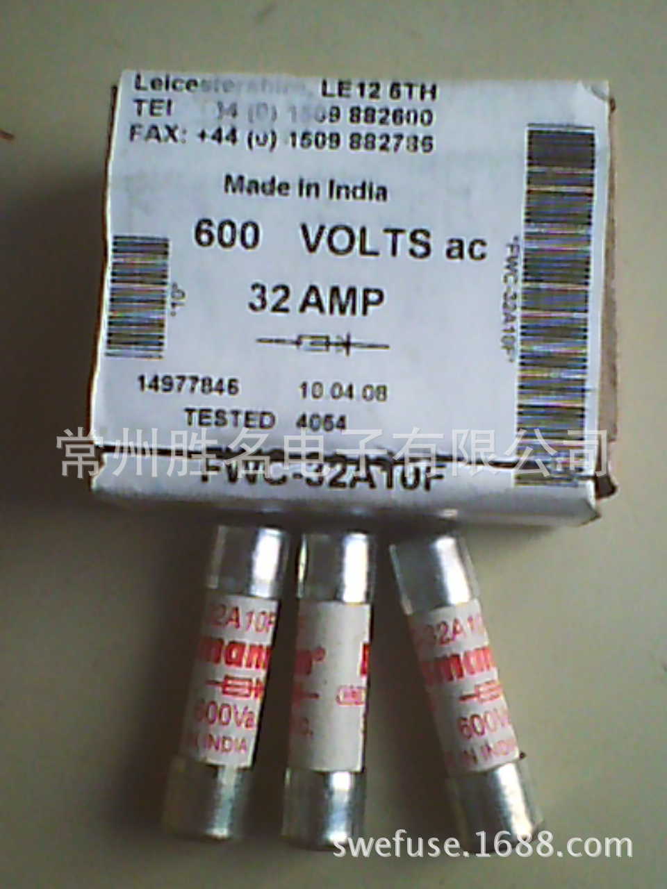 全新美国品质BUSSMANN熔断器 FWC-32A10F熔断器 32A600V 10×38mm