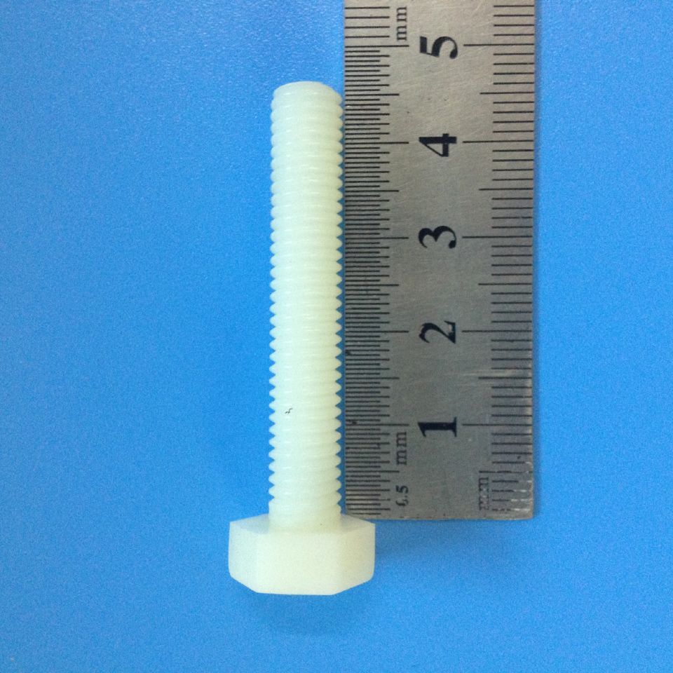 PP 外六角塑料螺丝 螺钉 M8*45 专业厂家现货 源头厂家 可定制