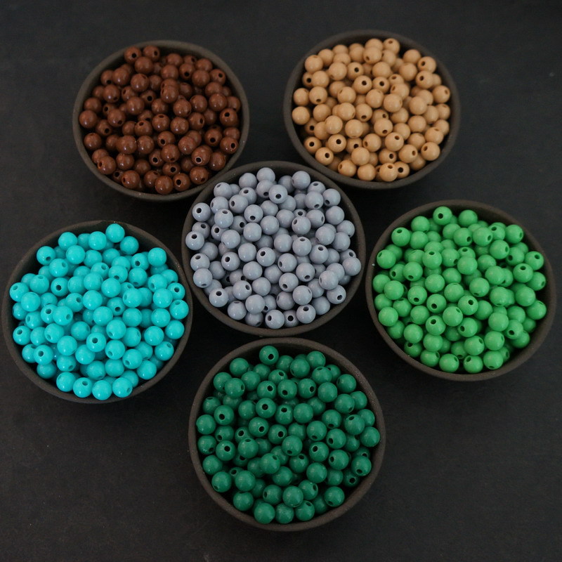 4mm实色亚克力圆珠糖果珠手链编织材料diy饰品配件小米珠子批发详情图12