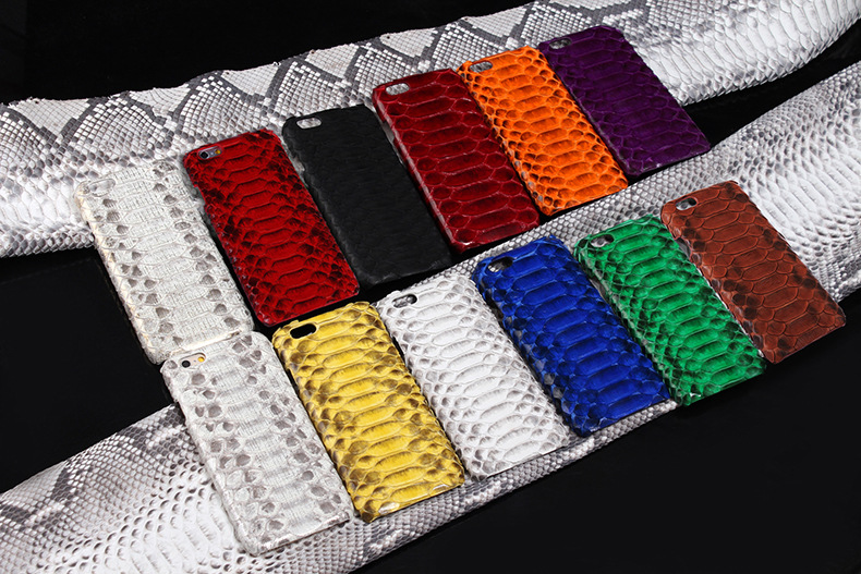 i-idea Handmade Luxury Genuine Real Python Snake Skin Leather Case Cove for Apple iPhone 6S Plus/6 Plus & iPhone 6S/6