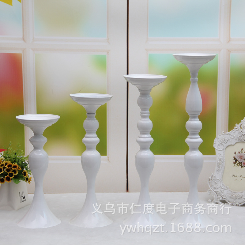 欧式铁艺工艺品 婚庆 烛台 餐桌烛台 居家 摆件批发|ru