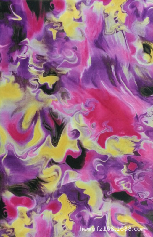 转移印花厂F8235 供应花型加工印花可印雪纺 涤棉 针织等服装面料