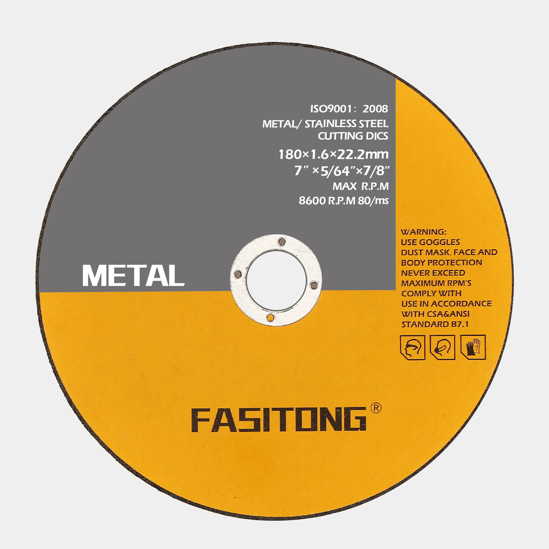 Manufactor Direct selling ultrathin Stainless steel Cutting blade 180*1.6*22 Cutting blade resin Cutting blade Metal Cutting blade