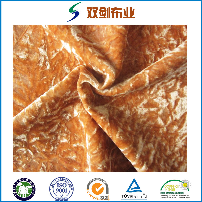 专业供应经编机织布乱皱直皱刷花烫金压膜