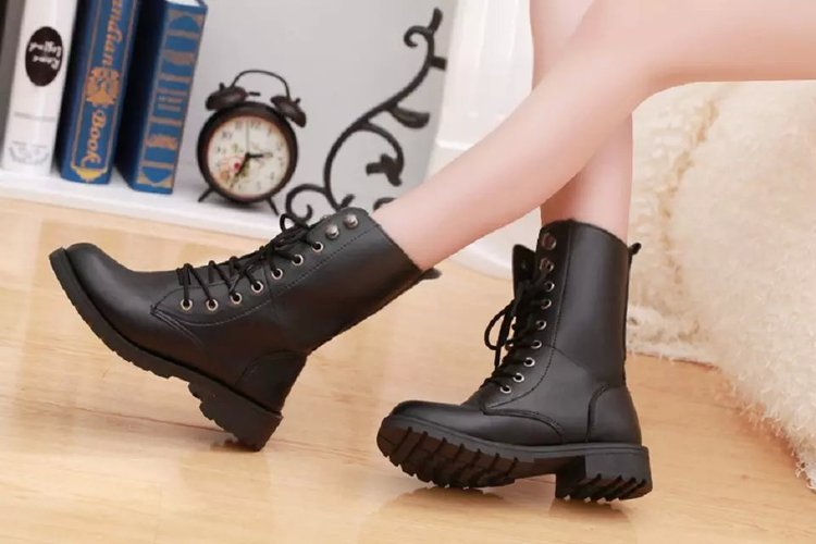 Bottes femme HALINFER  HAN LINGFEI en PU artificiel - Ref 3355856 Image 6