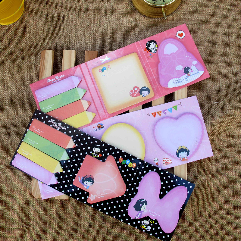 Manufactor wholesale the republic of korea Stationery HD-00267 student to work in an office Use colour Note Toilet sticker