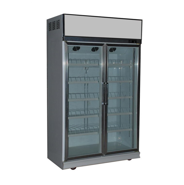 出口澳大利亚东南亚2门上机组饮料展示柜