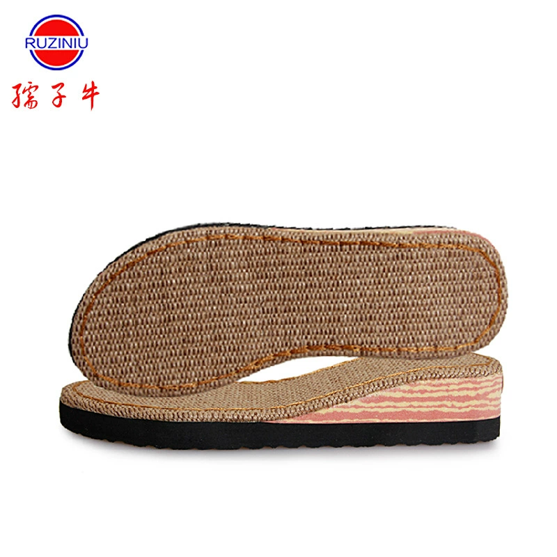 Подошва, оптовая продажа, тапочки ручной работы, нескользящая износостойкая прохладная подошва, льняные женские швабры с драконом, пропускающие пот