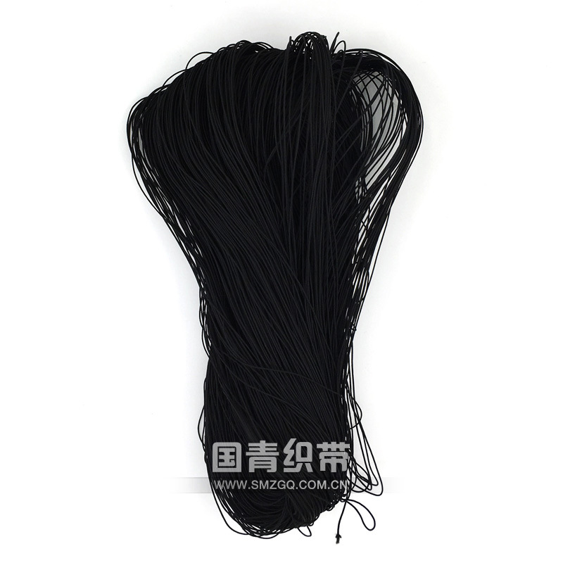 织带厂现货供应 吊牌绳0.7mm 黑色吊卡绳 细绳 mp3挂绳 量大价优