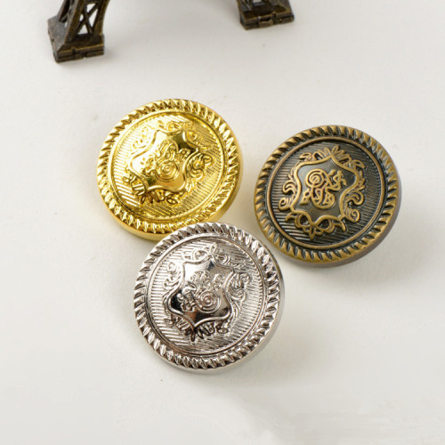 Plastic Gold Bronze Antique British Style Button for Coat and Sweater