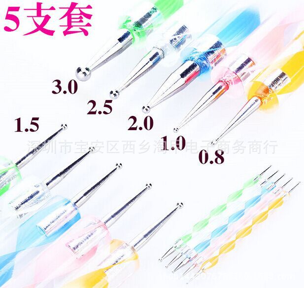 Acrylic double-sided manicure brush for manicure