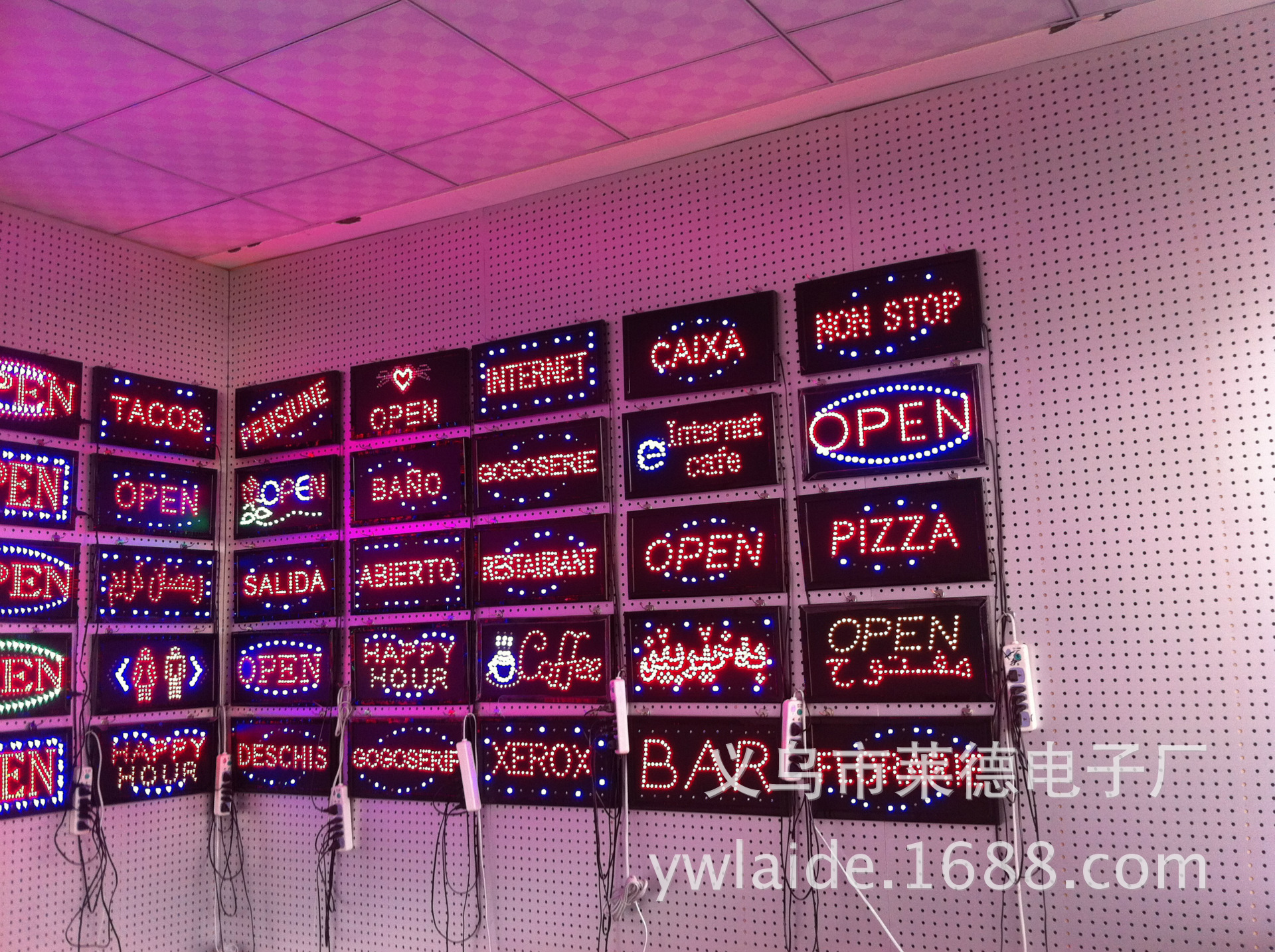 厂家直销 LED SIGN 广告牌 OPEN牌 PVC广告牌 显示屏 写真广告牌-阿里巴巴