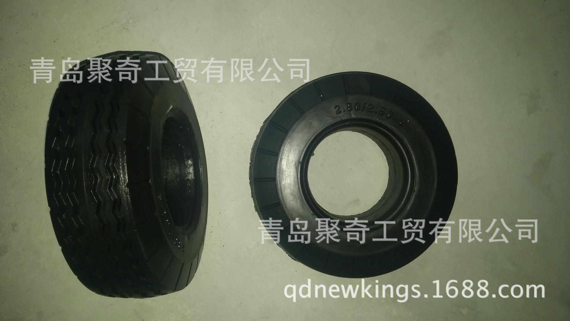 280/2.50-4 pu发泡轮胎 实心轮 工具车专用轮子