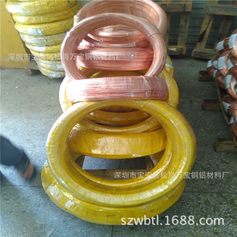 T2紫铜软线 半硬紫铜线 定做精密紫铜丝0.05 0.06 0.08 0.1 0.12