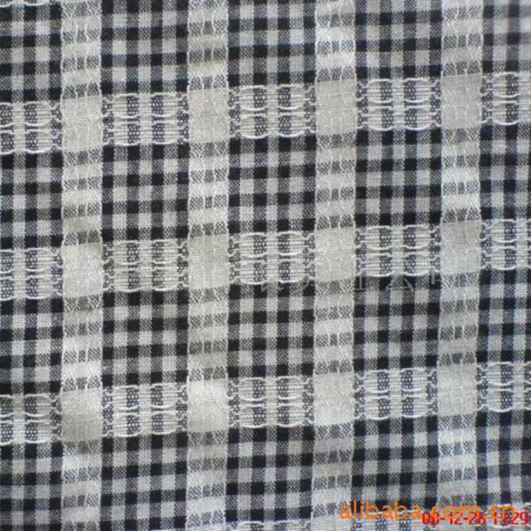 厂家批发 供应色织提花布 府绸色织布面料