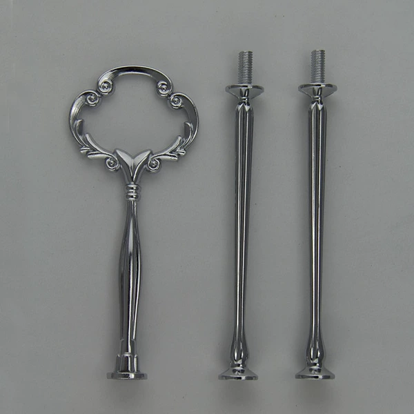 Little flower head three -layer silver