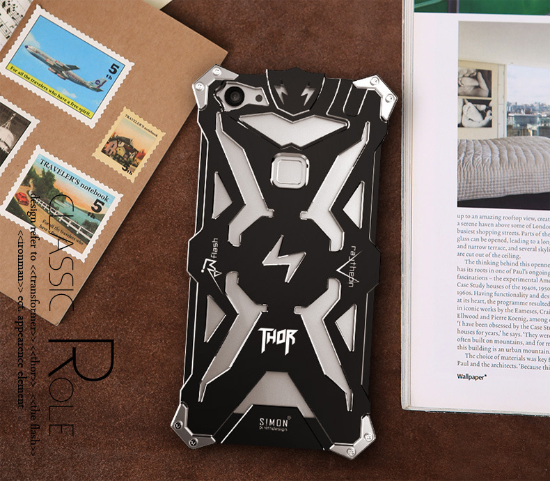 SIMON THOR Aviation Aluminum Alloy Shockproof Armor Metal Case Cover for vivo X6 Plus & vivo X6