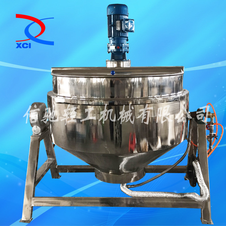 不锈钢夹层锅 燃气蒸煮锅 中药夹层锅 立式搅拌夹层蒸煮锅