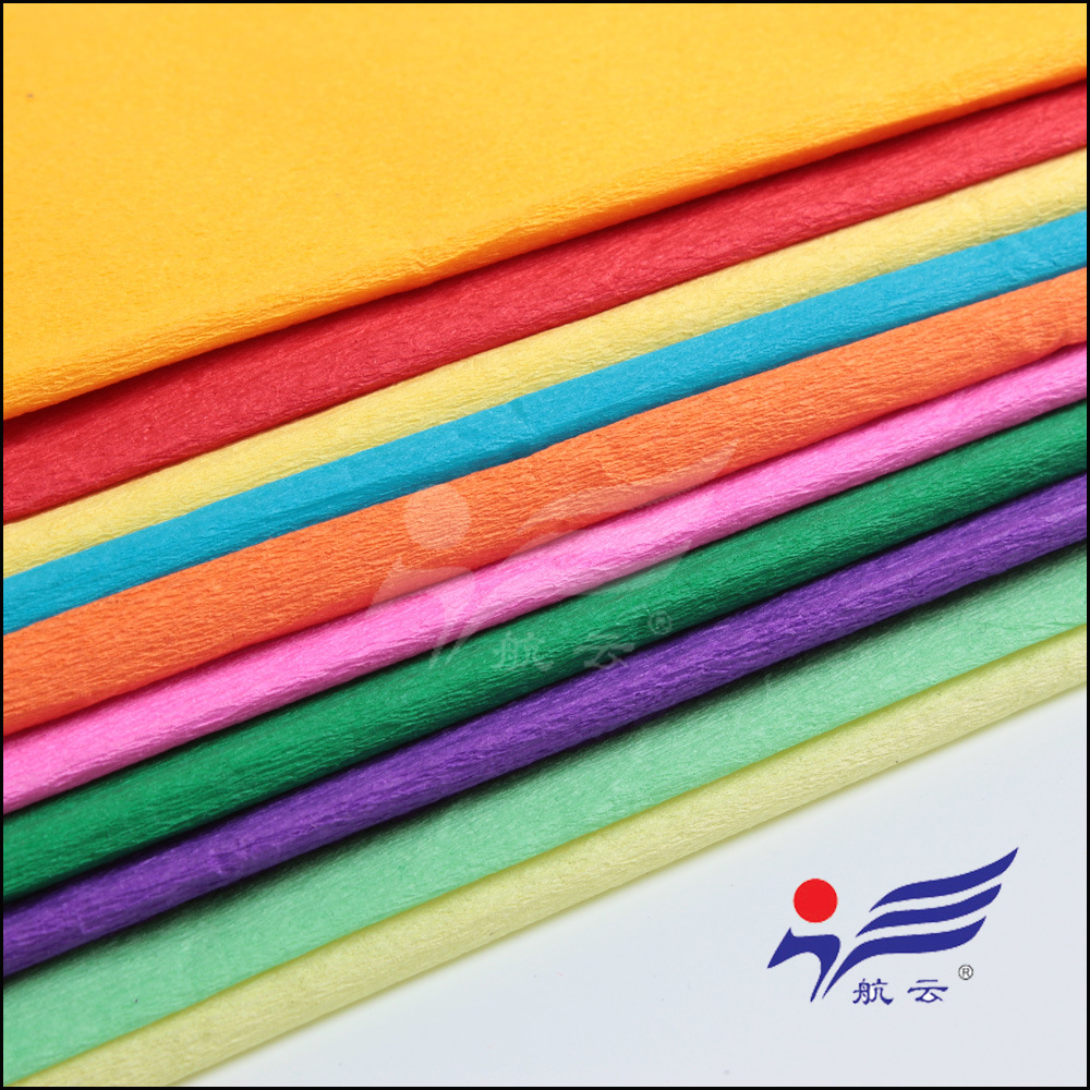 单色装彩色50*150皱纹纸 手工纸皱纹纸彩色儿童DIY皱纹纸10张/包