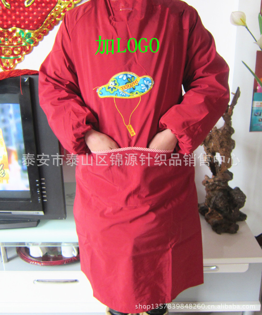 厂家直销各种劳保围裙纯棉复合棉线防水防油围裙礼品赠品加印LOGO