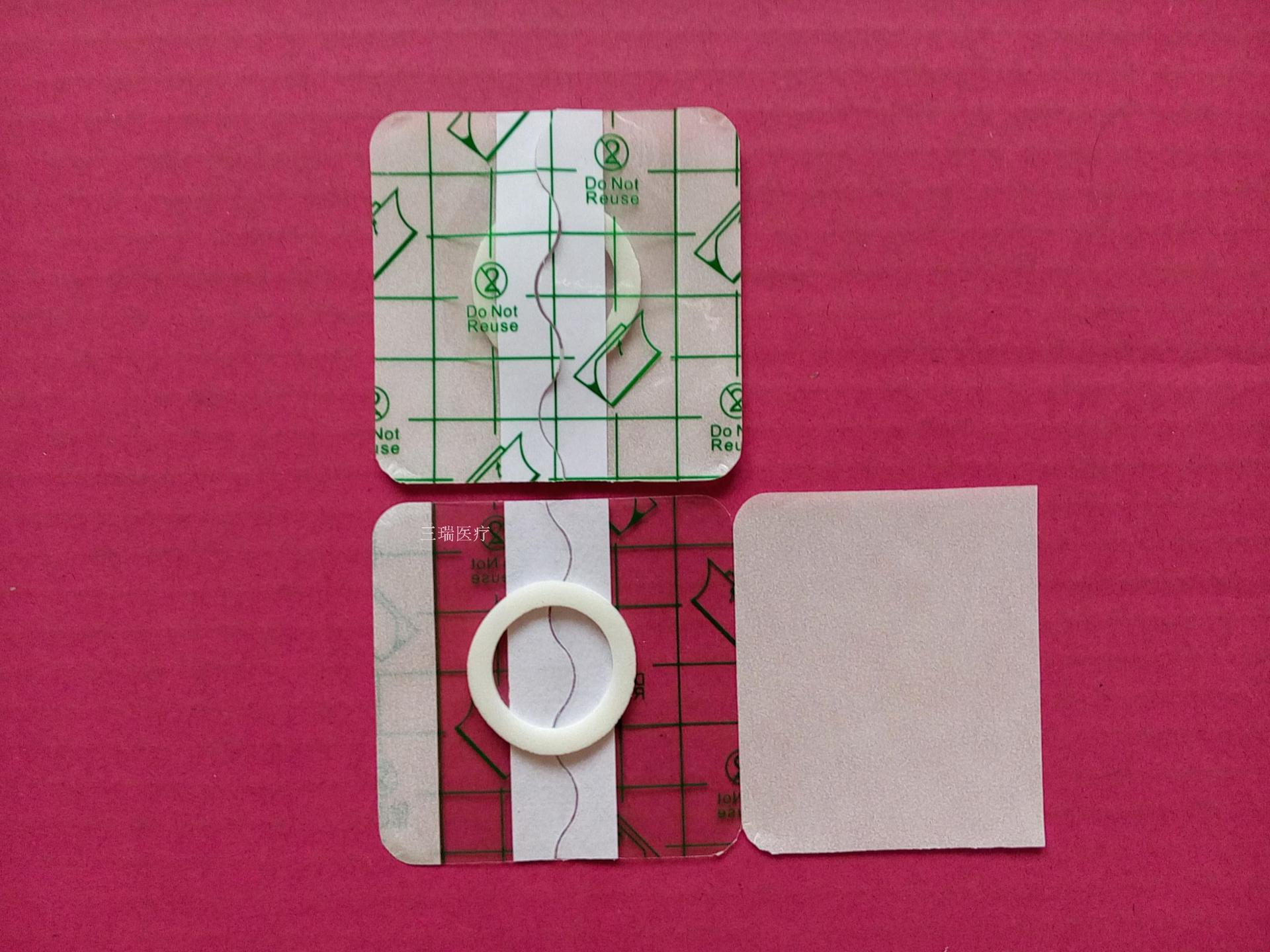 PU膜防水膜6*6内径2进口胶三伏贴 肚脐贴膏药胶布透皮洗澡专用贴