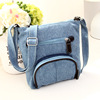 Retro phone bag for leisure, shoulder bag, one-shoulder bag, denim bag strap, Korean style, wholesale