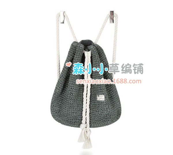 Simple Fashion Cotton Rope Straw Woven Packbag Wholesale Nihaojewelry display picture 18