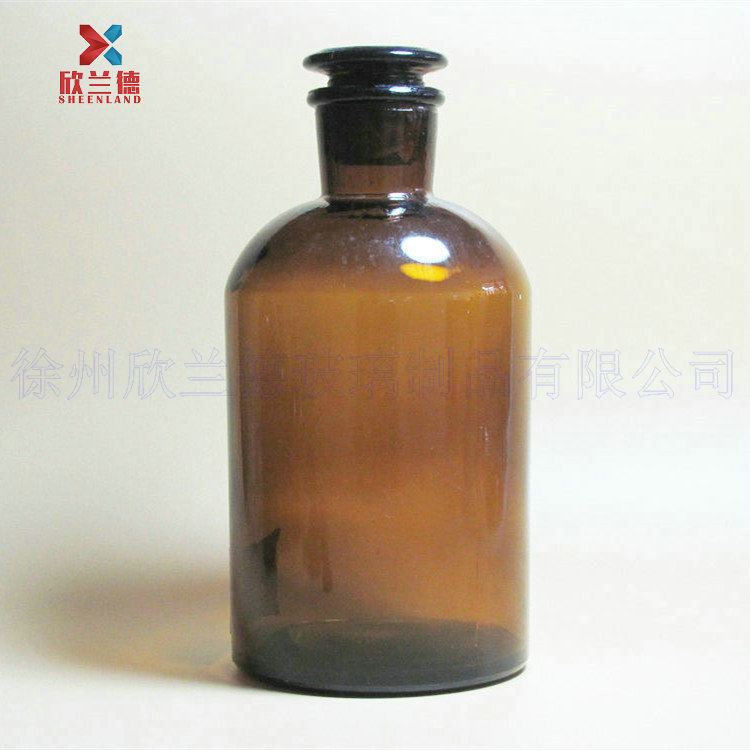1000ml棕色小口试剂瓶，玻璃瓶，磨口瓶，药用瓶