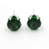 Earrings, zirconium, accessory, Korean style, wholesale