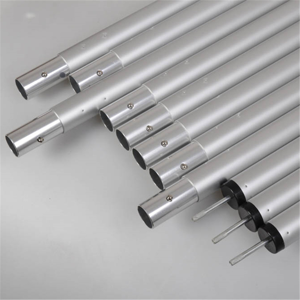 银白铝合金天幕杆 帐篷铝管 6061-T6