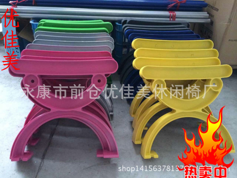 现货供应铸铝公园防腐实木椅子腿 铸铁户外公园椅脚