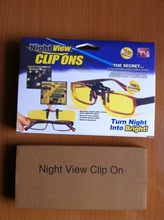 Night View Clip Ons 夜視增光夾片帶駕駛夜視眼鏡片TV批發