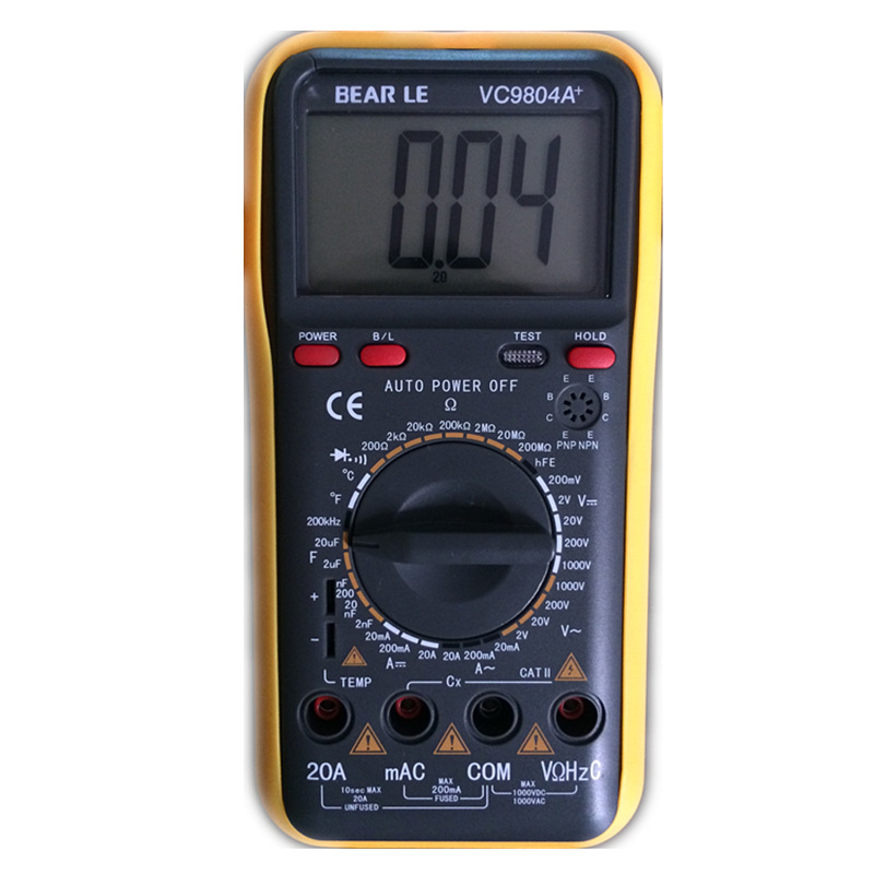 Selling VC9804A +protect recovery Anti-oil waterproof number digital display A multimeter Digital watch