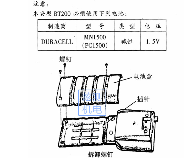 bt200註意事項