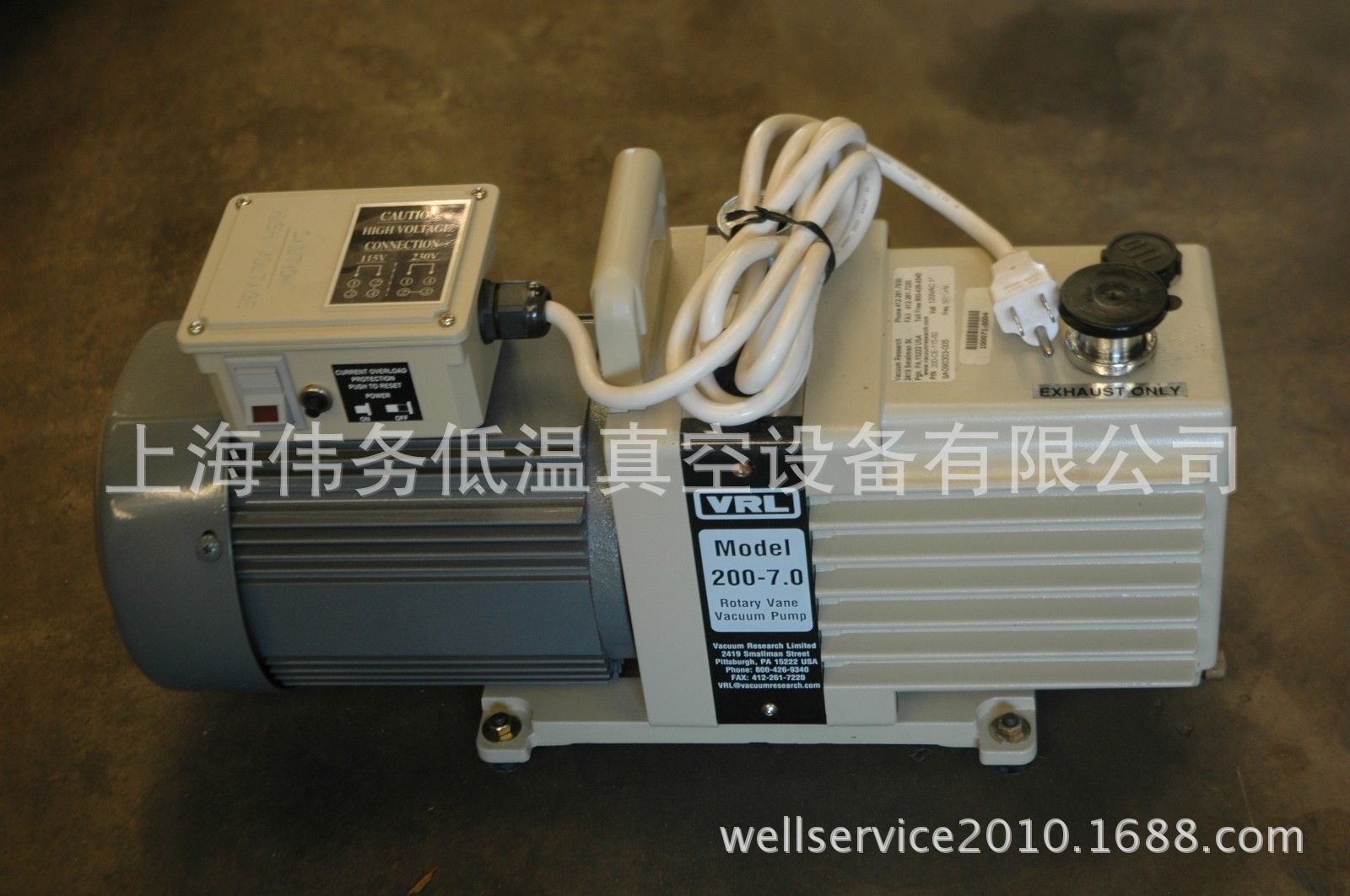 Vacuum Research Model 200-7 Vacuum Pump