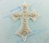 Silver Platinum Color Cross Frash Diamond Backing Patch Drilling Diamond Did Clothing Cave Subscribe Shoes Decoration Patterns