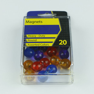 Manufacturer Wholesale Plastic Colorful Transparent Round Ball Type Ndfeb Strong Magnetic Buckle Whiteboard Strong Magnetic Buckle Diameter 13mm