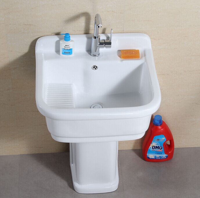 SALOCRUA洗衣盆  落地洗衣盆 带搓板陶瓷洗衣盆704/704AB|ru