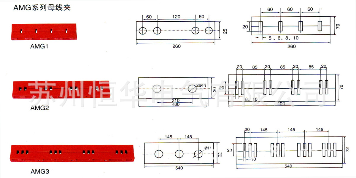 AMG 系列母线夹