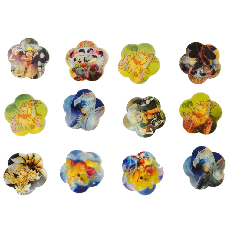 3d光栅卡片吊牌直尺明信片定制 三维立体画 tpu软胶光栅箱包贴片