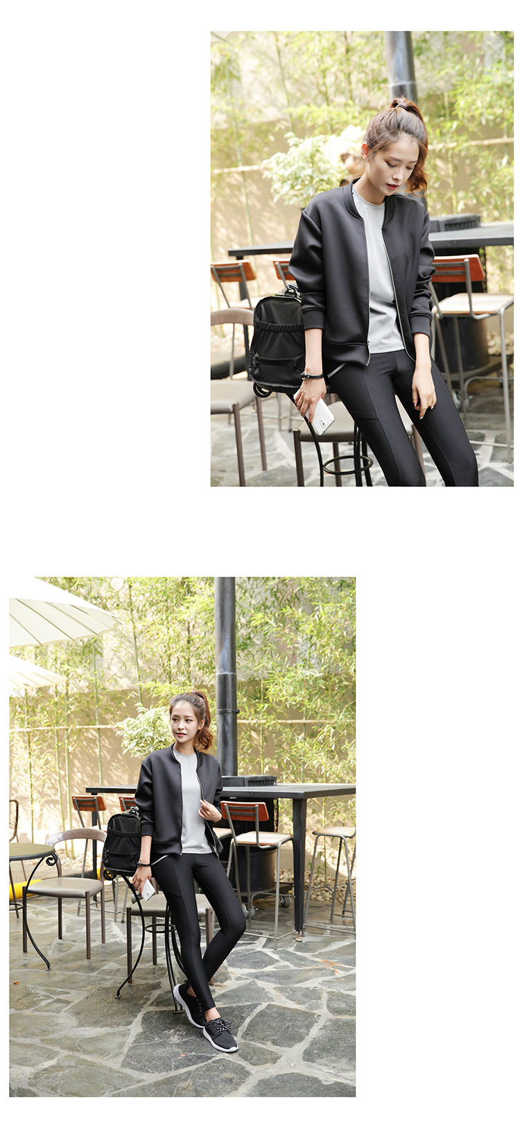 Mùa xuân và mùa thu Phụ nữ bóng chày mới mặc áo khoác dài tay Thể thao ngoài trời Casual Running Fitness Yoga Jacket áo khoác chạy bộ