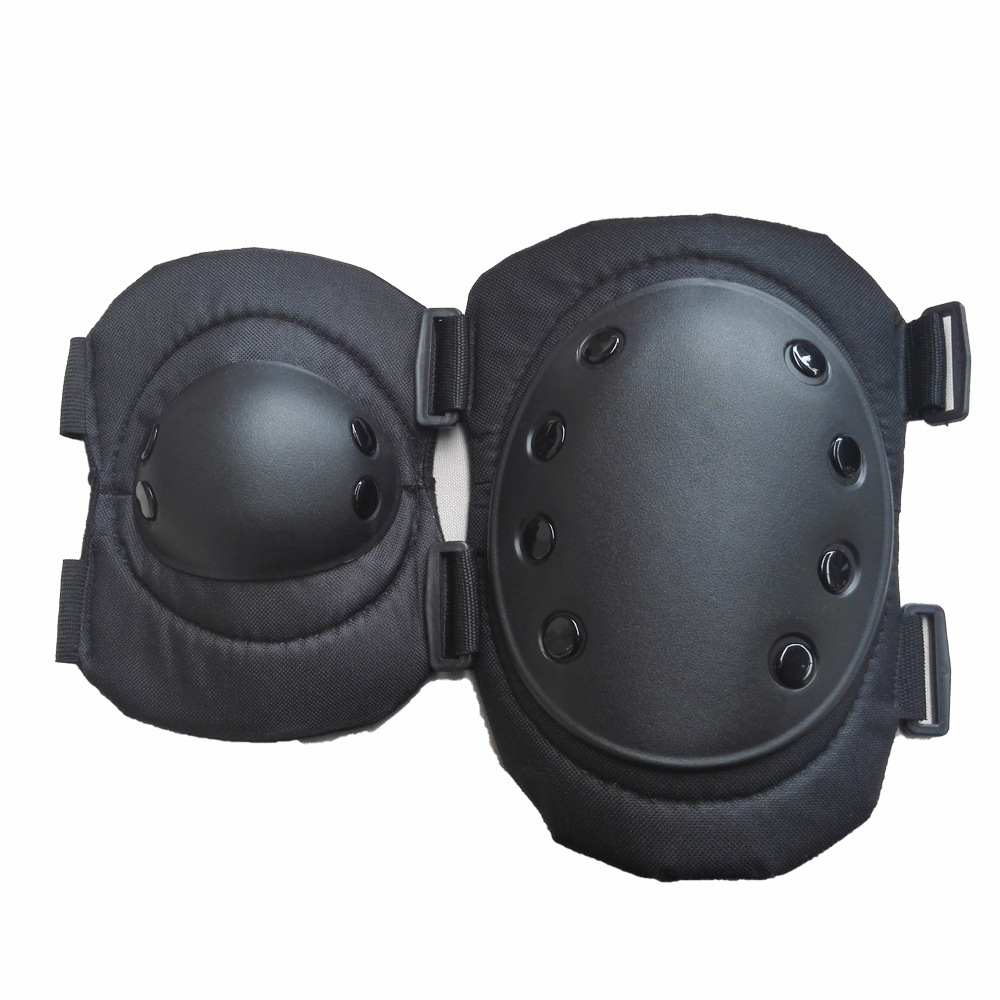 特战加强版护具CS野战专用黑鹰护具护膝护肘送网袋四件套厂家LOGO|ru