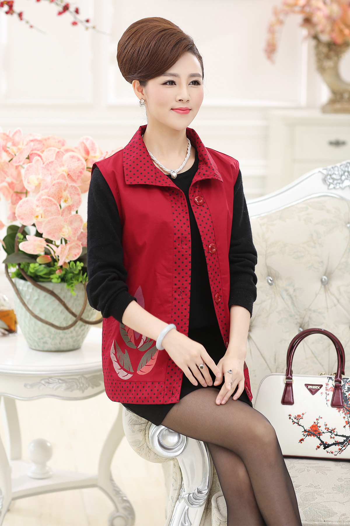 Gilet femme en Mélange de coton - Ref 3318424 Image 4