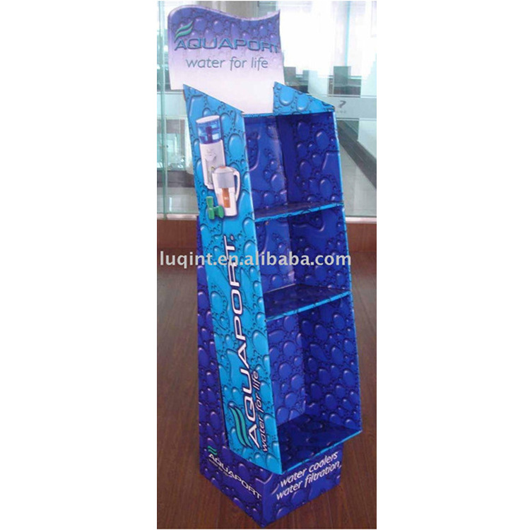 茶壶、茶杯套装超市纸促销架、纸陈列柜、纸展示架