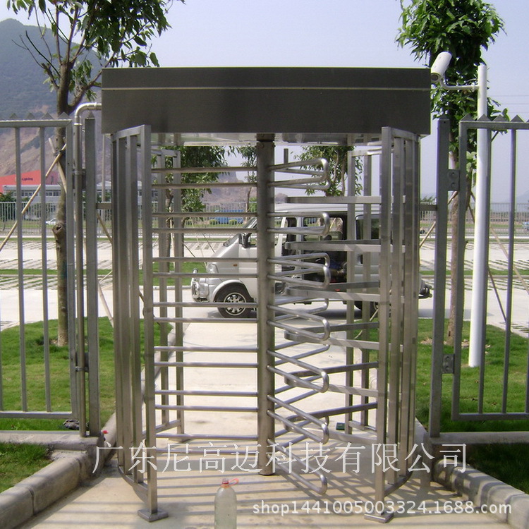 惠州酒店旋转门 栏栅杆旋转120度自动锁死 防尾随全高旋转闸