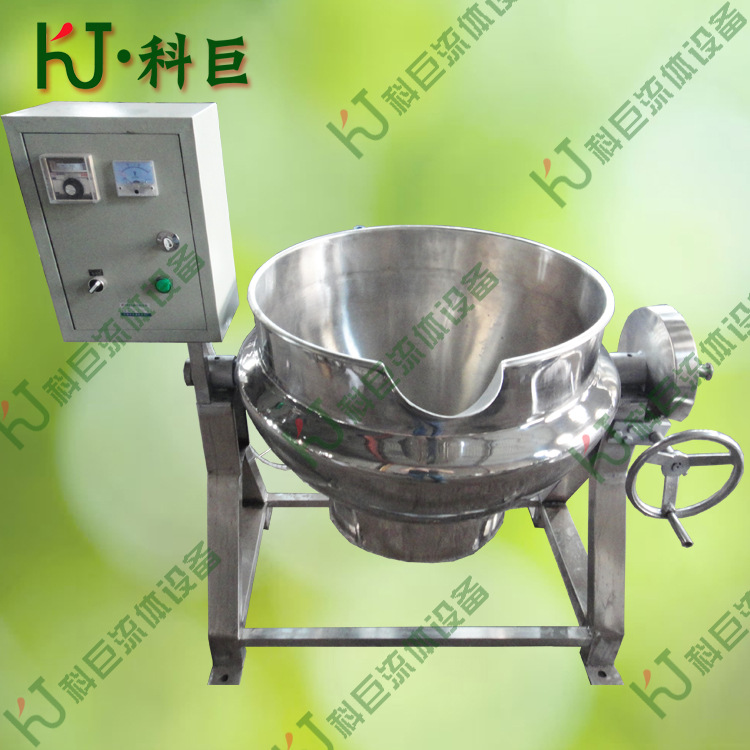 电加热300L可倾式无搅拌夹层锅（厂家）