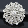 Fashionable high-end sophisticated brooch for bride lapel pin, European style, flowered